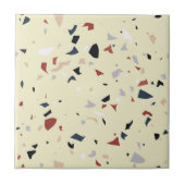 Modern Abstract Italiaans Terrazzo Naadloos Patroo Tegeltje (Voorkant)