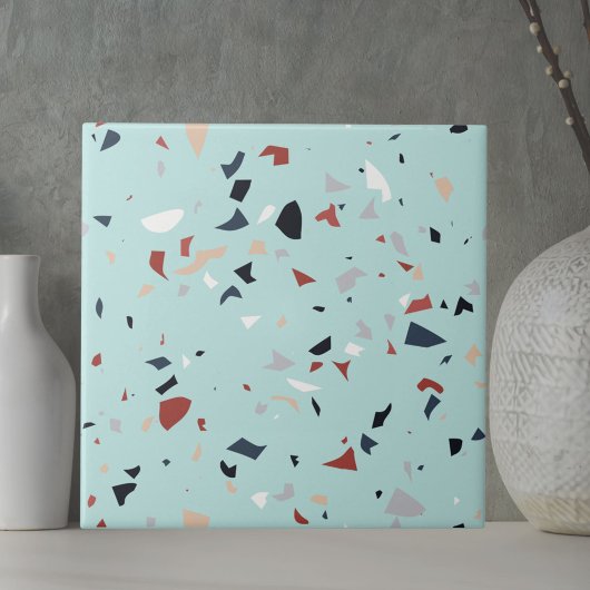Modern Abstract Italiaans Terrazzo Naadloos Patroo Tegeltje