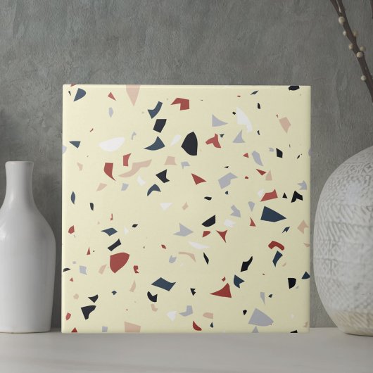 Modern Abstract Italiaans Terrazzo Naadloos Patroo Tegeltje