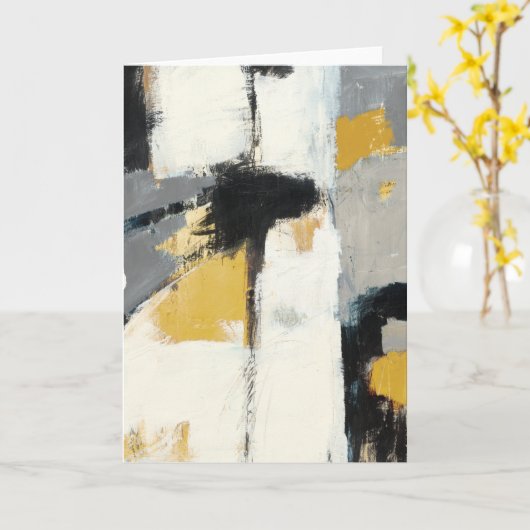 Modern Abstract Kaart (Gele Bloem)