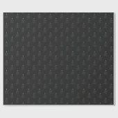 Modern Abstract kerstboom Black Holiday Gift Cadeaupapier (Vlak)