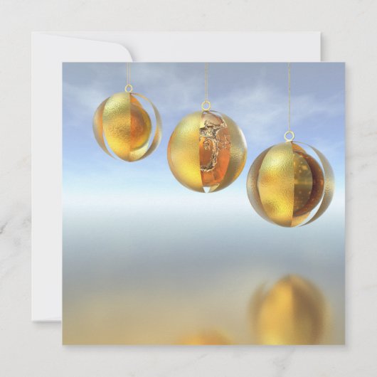 Modern Abstract kerstgezelschapsfeest Kaart (Achterkant)