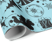 Modern Abstract kerstpatroon Cadeaupapier (Rol Hoek)