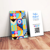 Modern Abstract kleurrijk interieurontwerp Visitekaartje