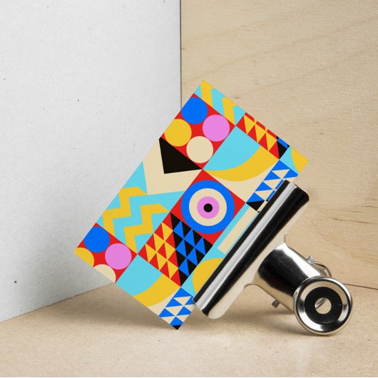 Modern Abstract kleurrijk interieurontwerp Visitekaartje