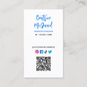 Modern Abstract kleurrijk interieurontwerp Visitekaartje (Achterkant)