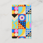 Modern Abstract kleurrijk interieurontwerp Visitekaartje (Voorkant)