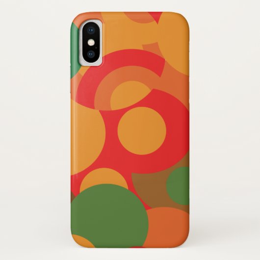Modern abstract kleurrijk Retro patroon Case-Mate iPhone Case (Achterkant)