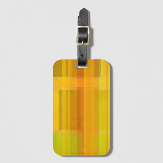 Modern Abstract | Kleurrijke Citrus kleuren Bagagelabel (Voorkant (verticaal))