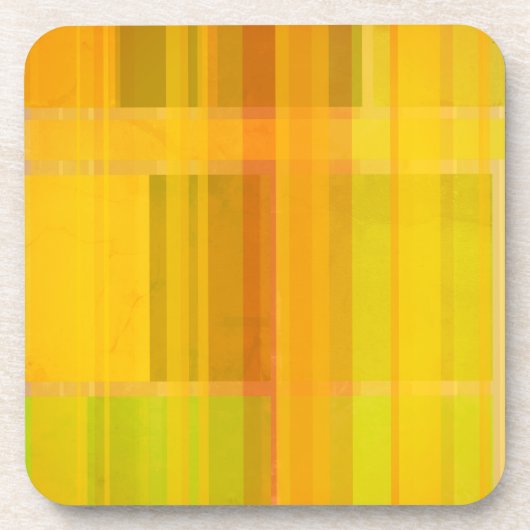 Modern Abstract | Kleurrijke Citrus kleuren Bier Onderzetter (Voorkant)