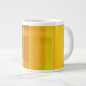 Modern Abstract | Kleurrijke Citrus kleuren Grote Koffiekop (Voorkant rechts)