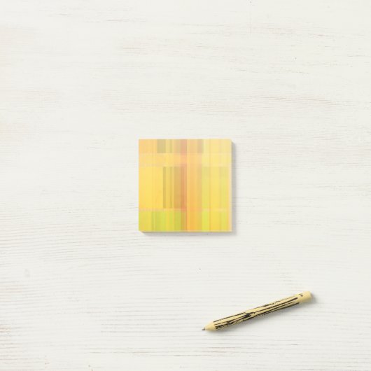 Modern Abstract | Kleurrijke Citrus kleuren Post-it® Notes (Op bureau)