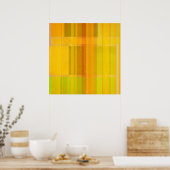Modern Abstract | Kleurrijke Citrus kleuren Poster (Keuken)