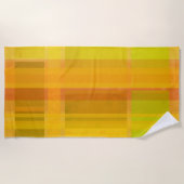 Modern Abstract | Kleurrijke Citrus kleuren Strandlaken (Voorkant)