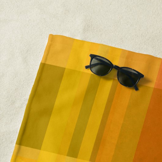 Modern Abstract | Kleurrijke Citrus kleuren Strandlaken (In situ)