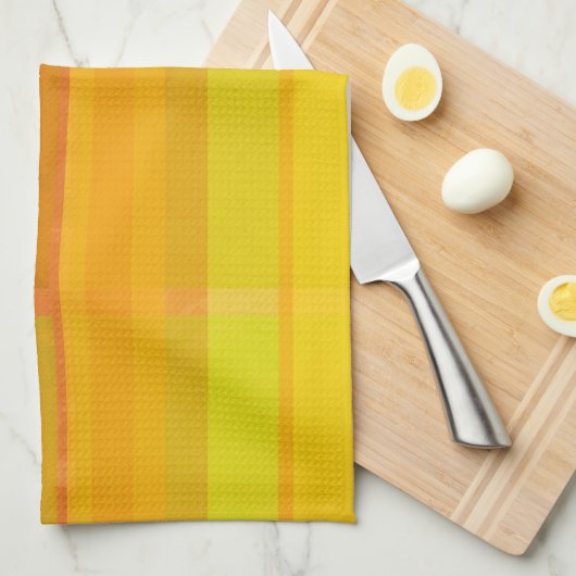 Modern Abstract | Kleurrijke Citrus kleuren Theedoek (Quarter Fold)