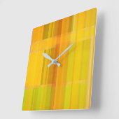 Modern Abstract | Kleurrijke Citrus kleuren Vierkante Klok (Hoek)