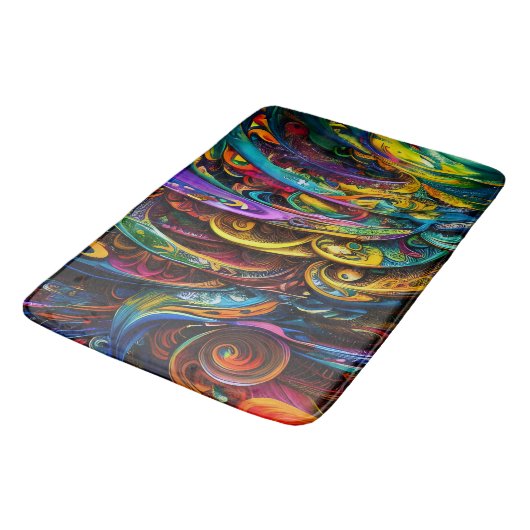 Modern Abstract kleurvol Badmat (Gekanteld)