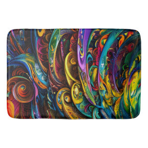 Modern Abstract kleurvol Badmat