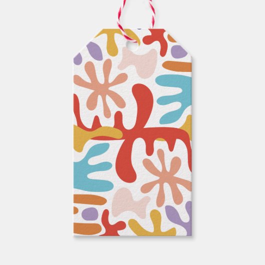 Modern Abstract kleurvol Cadeaulabel (Voorkant)