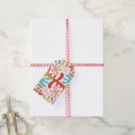 Modern Abstract kleurvol Cadeaulabel