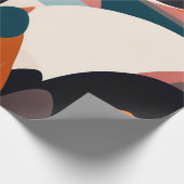 Modern Abstract kunst inpakpapier (Hoek)