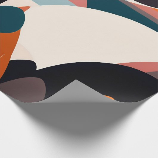 Modern Abstract kunst inpakpapier (Hoek)