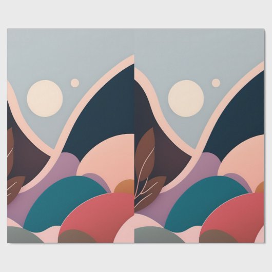 Modern Abstract kunst inpakpapier (Vlak)