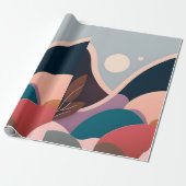 Modern Abstract kunst inpakpapier (Uitgerold)