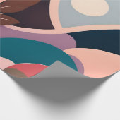 Modern Abstract kunst inpakpapier (Hoek)