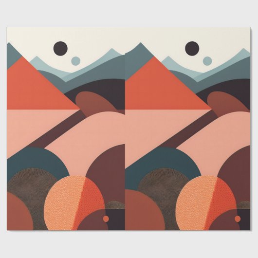 Modern Abstract kunst inpakpapier (Vlak)