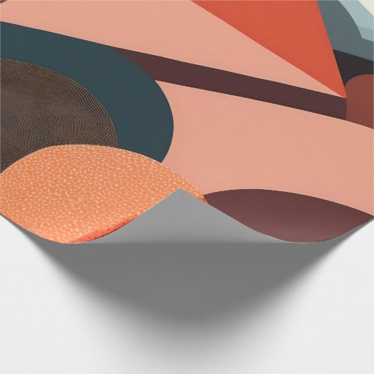 Modern Abstract kunst inpakpapier (Hoek)