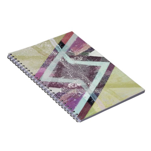 Modern Abstract Kunst Spiraal Notebook Notitieboek (Rechterzijde)