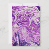 Modern Abstract kunstgalaxy Script Stylish Wedding Kaart (Achterkant)