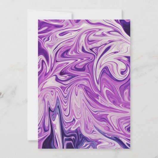 Modern Abstract kunstgalaxy Script Stylish Wedding Kaart (Achterkant)