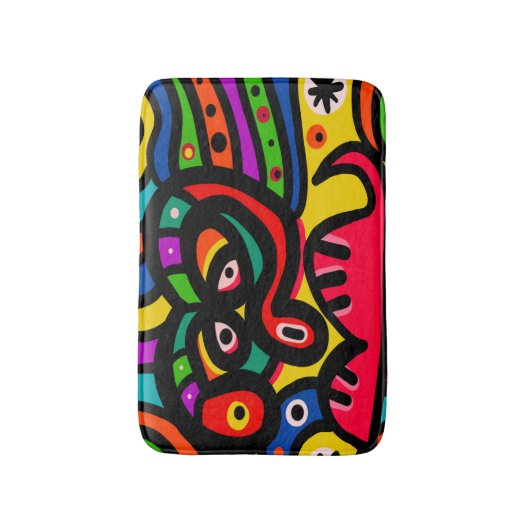 Modern Abstract kunstgezicht Badmat (Voorkant Verticaal)