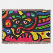 Modern Abstract kunstgezicht Deken (Voorkant)