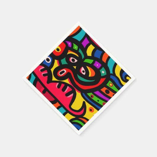 Modern Abstract kunstgezicht Servet (Hoek)