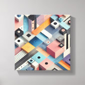 modern abstract kunstpatroon canvas afdruk (Voorkant)