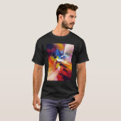 modern Abstract kunstschilder zwart T-shirt (Voorkant volledig)