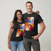  modern Abstract kunstschilder zwart T-shirt (Unisex)