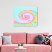 Modern Abstract kunstschilderCanvas Canvas Afdruk (Insitu (Woonkamer))