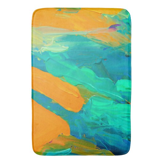 Modern Abstract kunstwerk Badmat (Voorkant Verticaal)