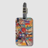 Modern Abstract kunstwerk Bagagelabel (Voorkant (verticaal))