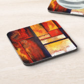 Modern Abstract kunstwerk Bier Onderzetter (Linkerzijde)