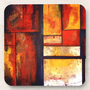 Modern Abstract kunstwerk Bier Onderzetter