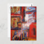 Modern Abstract kunstwerk Briefkaart (Voorkant / Achterkant)