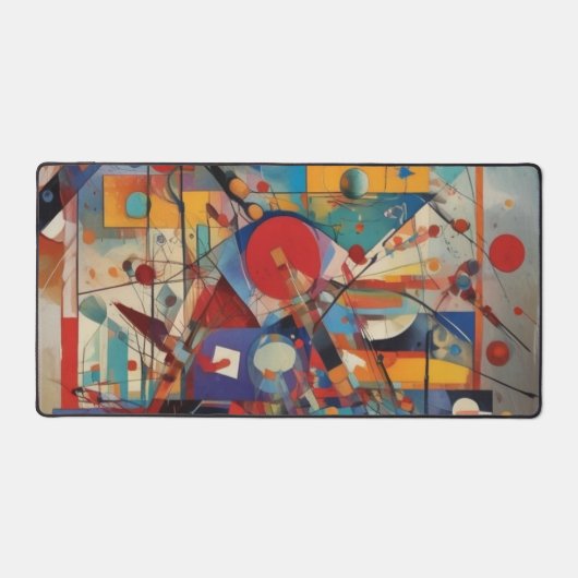 Modern Abstract kunstwerk Bureaumat (Voorkant)