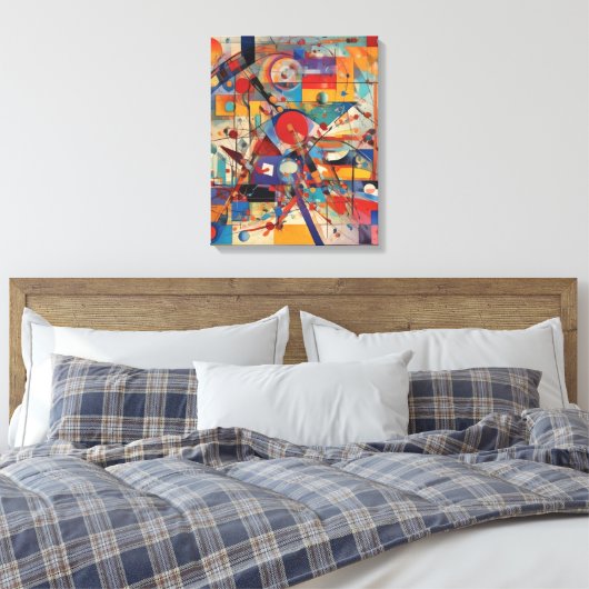 Modern Abstract kunstwerk Canvas Afdruk (Insitu (Slaapkamer))