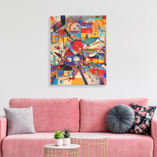 Modern Abstract kunstwerk Canvas Afdruk (Insitu (Woonkamer))